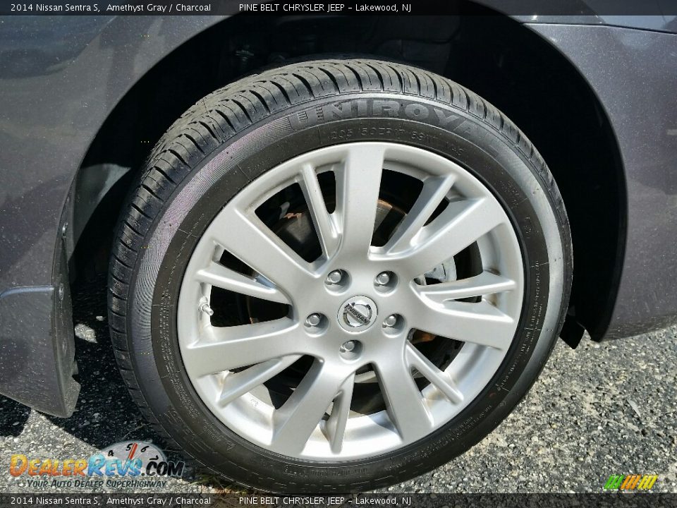 2014 Nissan Sentra S Amethyst Gray / Charcoal Photo #32