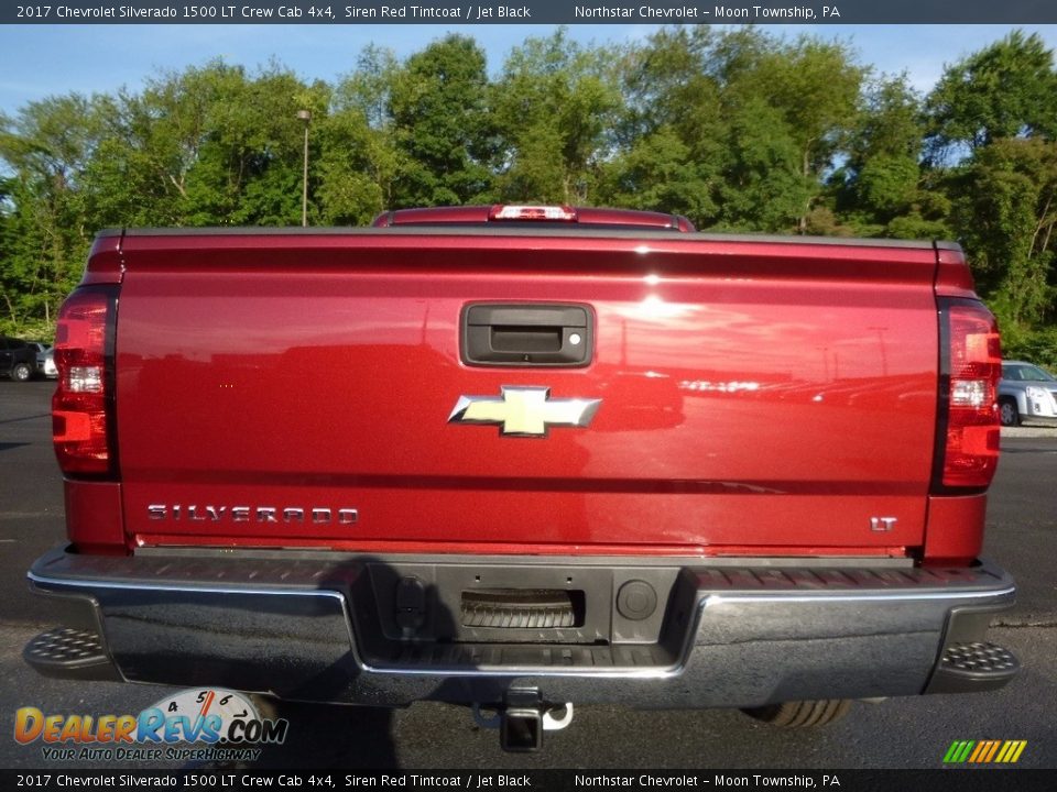 2017 Chevrolet Silverado 1500 LT Crew Cab 4x4 Siren Red Tintcoat / Jet Black Photo #6