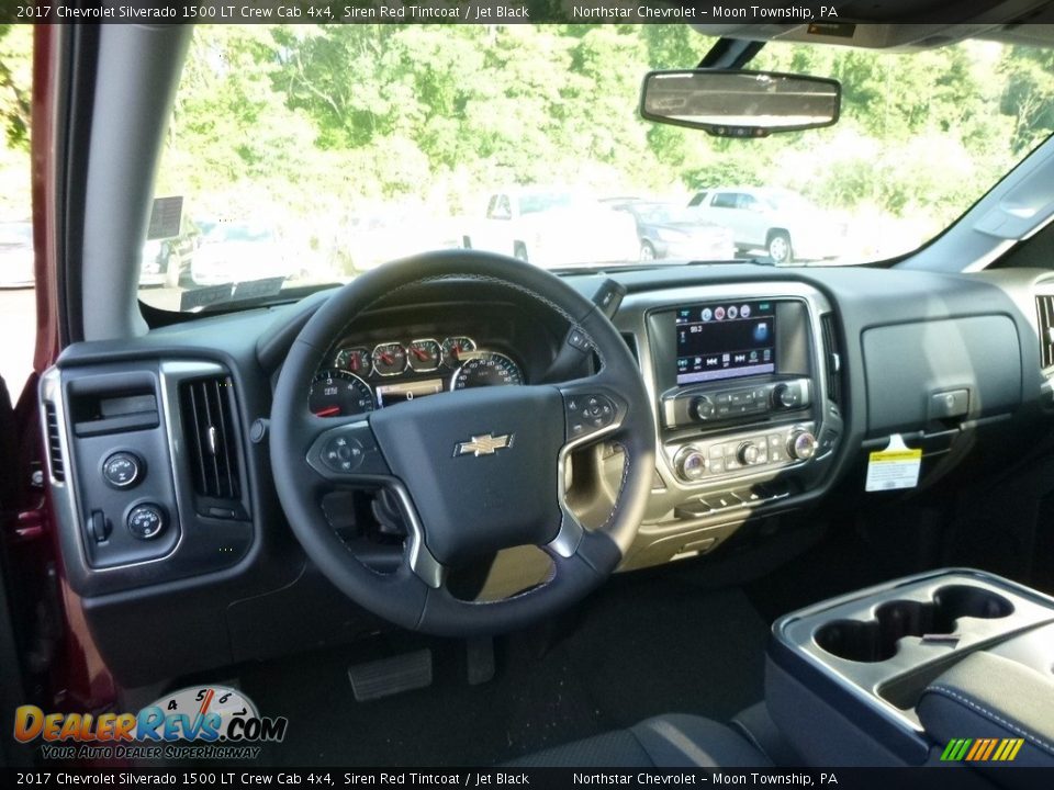 2017 Chevrolet Silverado 1500 LT Crew Cab 4x4 Siren Red Tintcoat / Jet Black Photo #12