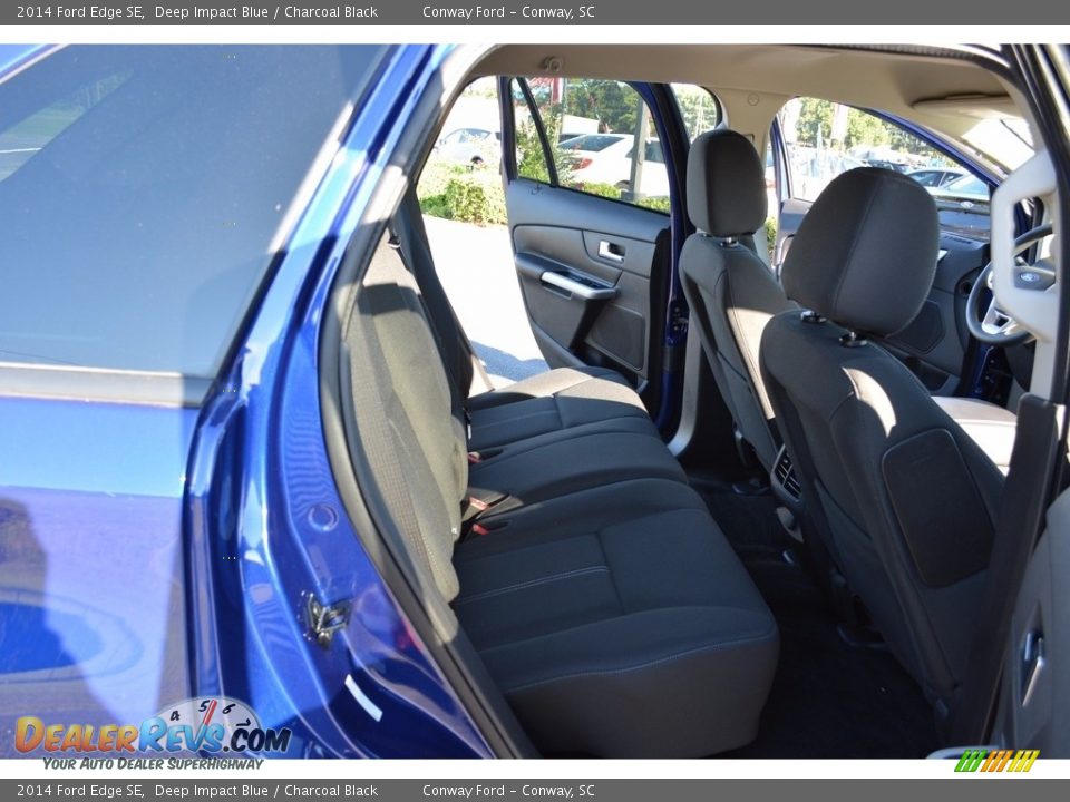 2014 Ford Edge SE Deep Impact Blue / Charcoal Black Photo #24
