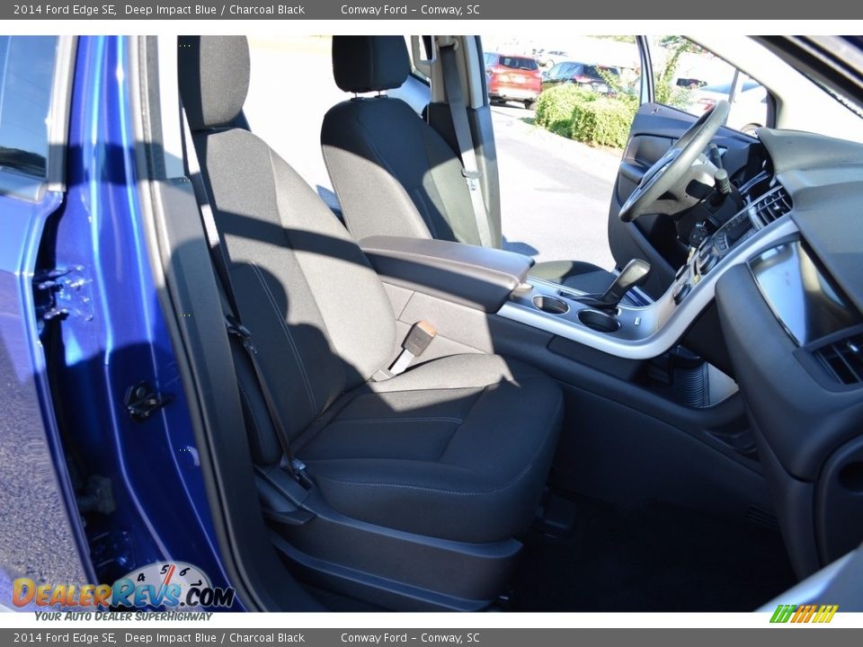 2014 Ford Edge SE Deep Impact Blue / Charcoal Black Photo #26