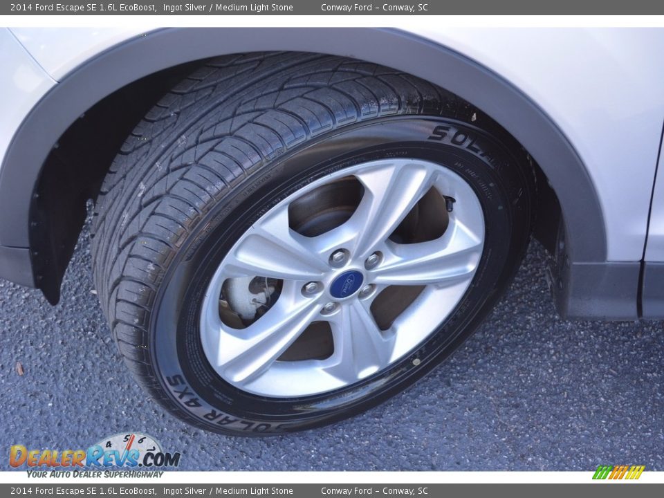 2014 Ford Escape SE 1.6L EcoBoost Ingot Silver / Medium Light Stone Photo #15