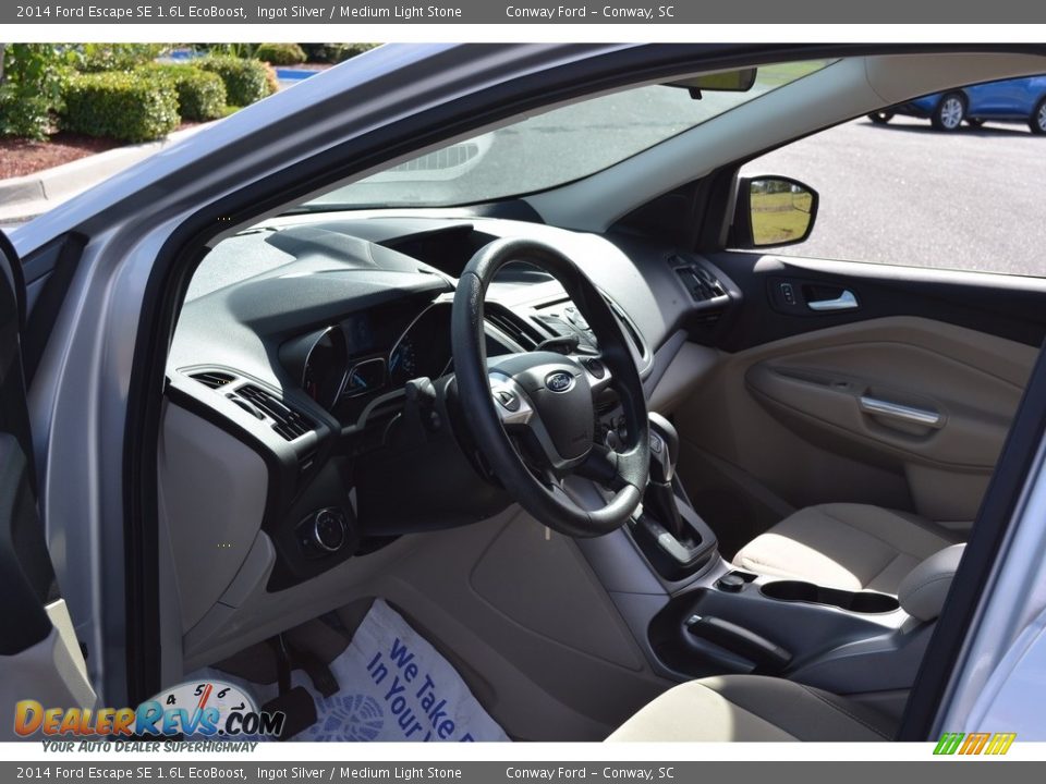 2014 Ford Escape SE 1.6L EcoBoost Ingot Silver / Medium Light Stone Photo #19