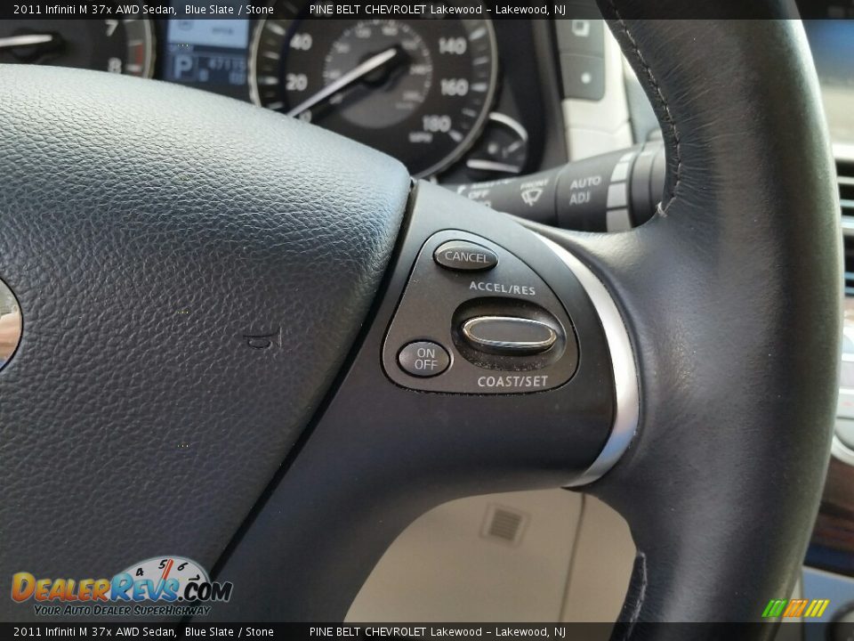 2011 Infiniti M 37x AWD Sedan Blue Slate / Stone Photo #23