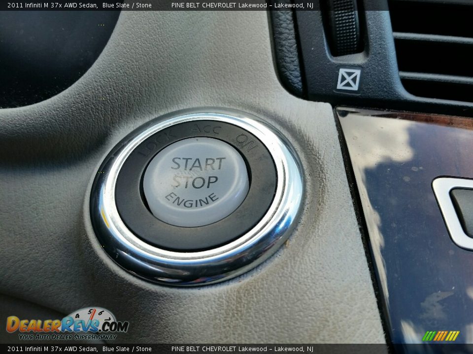 2011 Infiniti M 37x AWD Sedan Blue Slate / Stone Photo #29