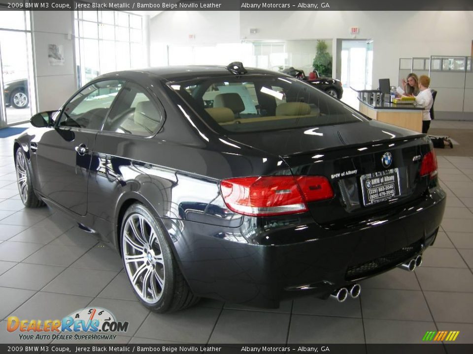 2009 BMW M3 Coupe Jerez Black Metallic / Bamboo Beige Novillo Leather Photo #3