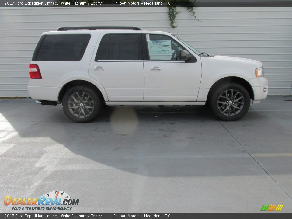 White Platinum 2017 Ford Expedition Limited Photo #3