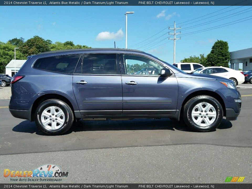 2014 Chevrolet Traverse LS Atlantis Blue Metallic / Dark Titanium/Light Titanium Photo #4