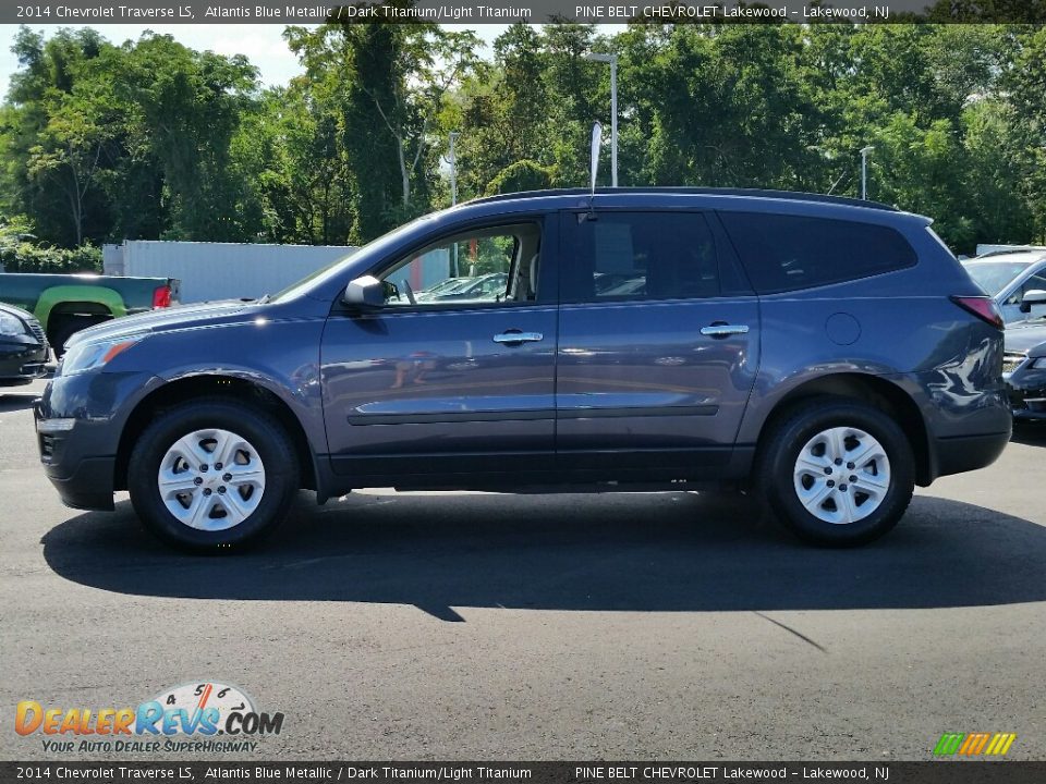 2014 Chevrolet Traverse LS Atlantis Blue Metallic / Dark Titanium/Light Titanium Photo #8