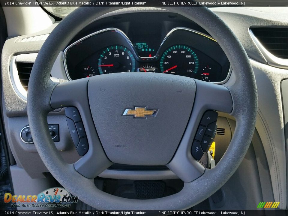 2014 Chevrolet Traverse LS Atlantis Blue Metallic / Dark Titanium/Light Titanium Photo #21