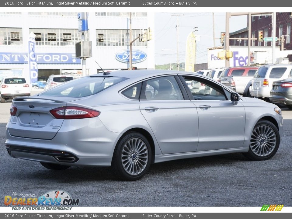 2016 Ford Fusion Titanium Ingot Silver Metallic / Medium Soft Ceramic Photo #3