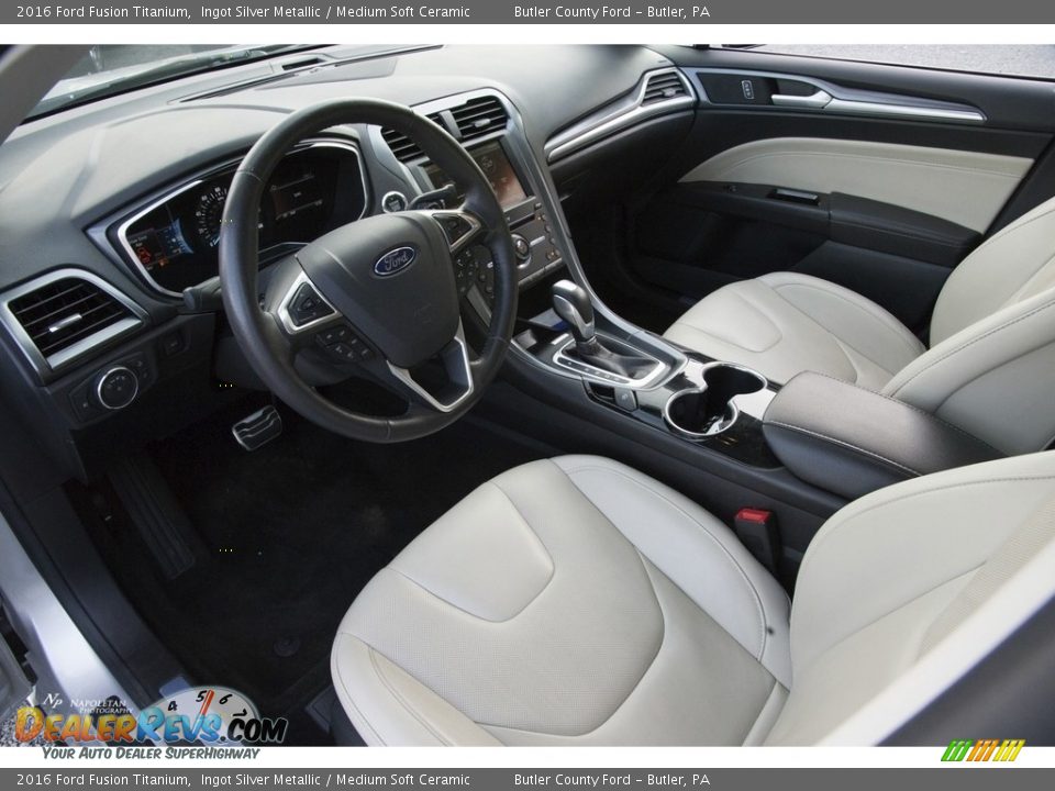 2016 Ford Fusion Titanium Ingot Silver Metallic / Medium Soft Ceramic Photo #5