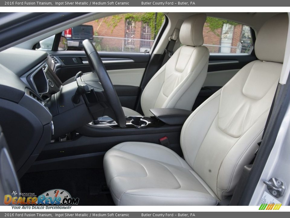 2016 Ford Fusion Titanium Ingot Silver Metallic / Medium Soft Ceramic Photo #6
