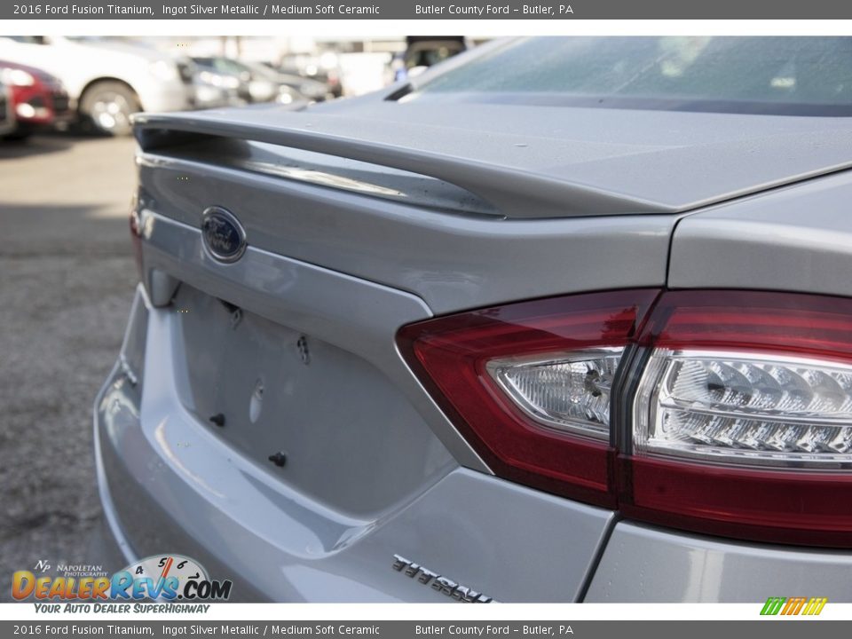 2016 Ford Fusion Titanium Ingot Silver Metallic / Medium Soft Ceramic Photo #12