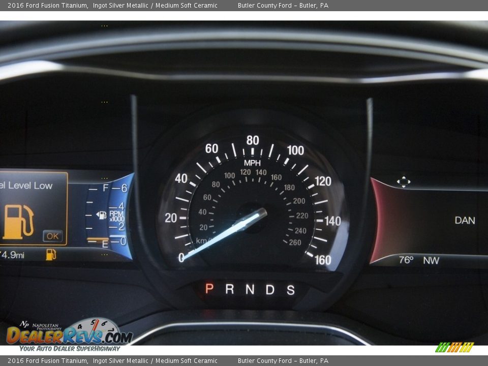 2016 Ford Fusion Titanium Ingot Silver Metallic / Medium Soft Ceramic Photo #14