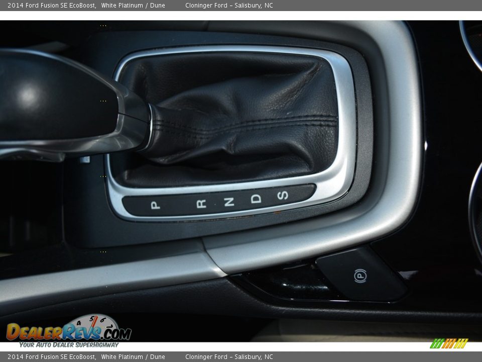 2014 Ford Fusion SE EcoBoost White Platinum / Dune Photo #19