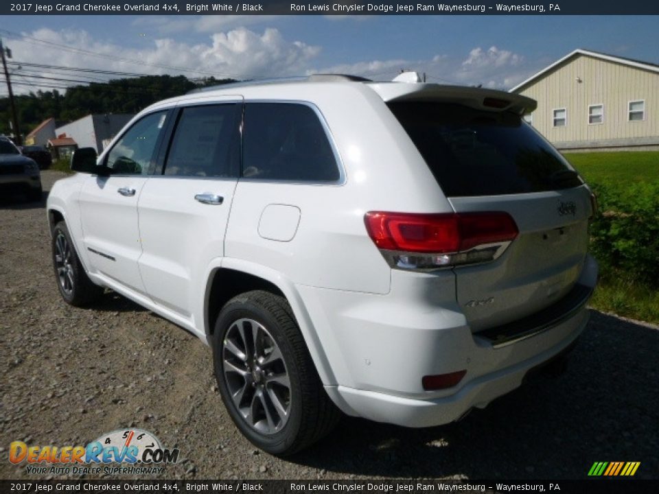 2017 Jeep Grand Cherokee Overland 4x4 Bright White / Black Photo #5