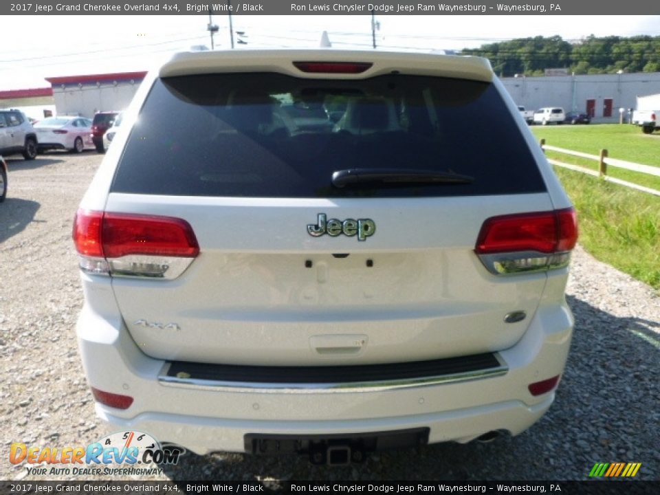 2017 Jeep Grand Cherokee Overland 4x4 Bright White / Black Photo #6