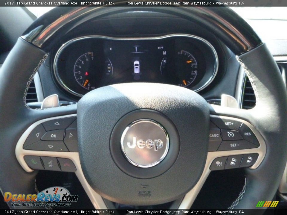 2017 Jeep Grand Cherokee Overland 4x4 Steering Wheel Photo #19