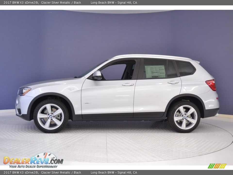 Glacier Silver Metallic 2017 BMW X3 sDrive28i Photo #3