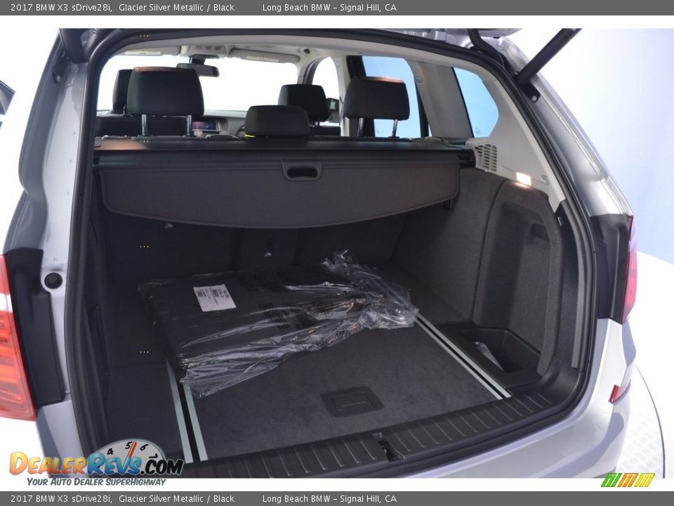 2017 BMW X3 sDrive28i Glacier Silver Metallic / Black Photo #10