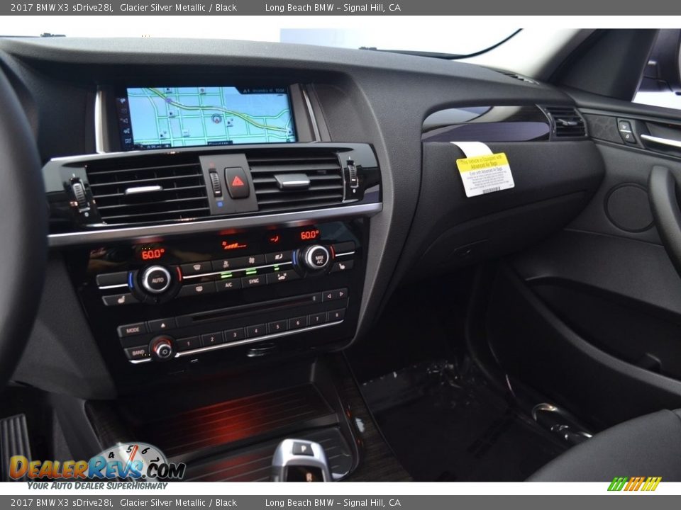 2017 BMW X3 sDrive28i Glacier Silver Metallic / Black Photo #12