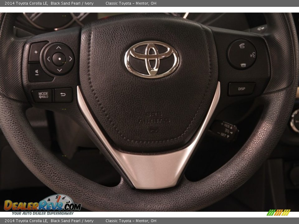 2014 Toyota Corolla LE Black Sand Pearl / Ivory Photo #6