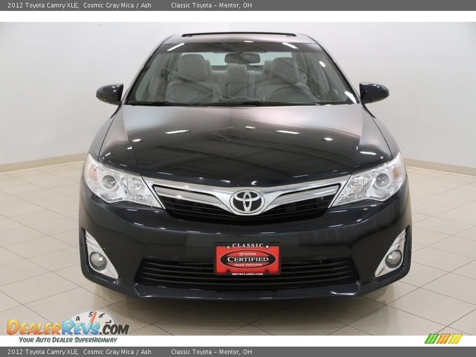 2012 Toyota Camry XLE Cosmic Gray Mica / Ash Photo #2