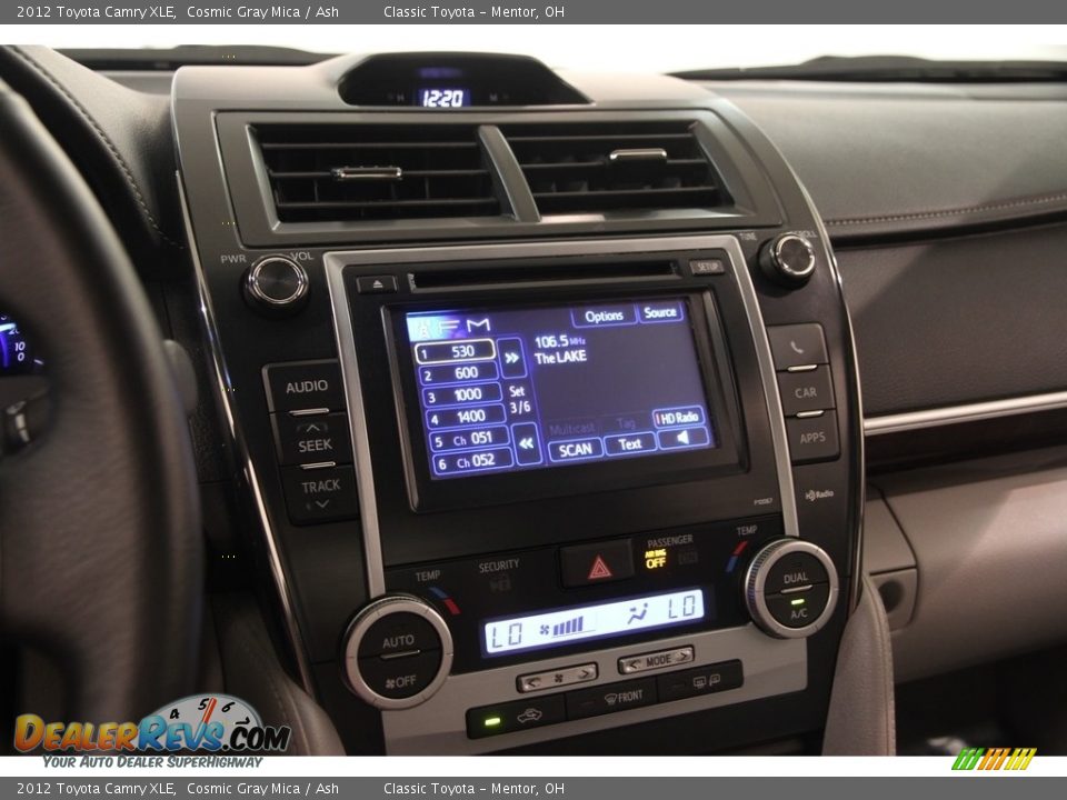 2012 Toyota Camry XLE Cosmic Gray Mica / Ash Photo #9