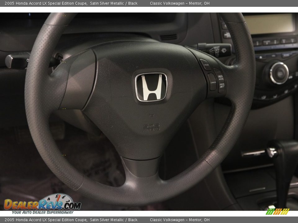 2005 Honda Accord LX Special Edition Coupe Satin Silver Metallic / Black Photo #6