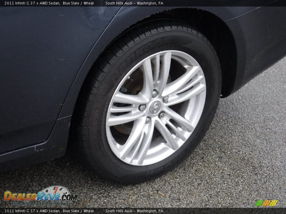 2011 Infiniti G 37 x AWD Sedan Blue Slate / Wheat Photo #4