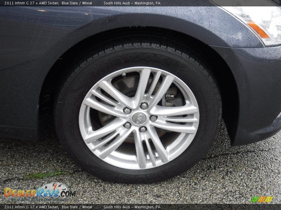 2011 Infiniti G 37 x AWD Sedan Blue Slate / Wheat Photo #9
