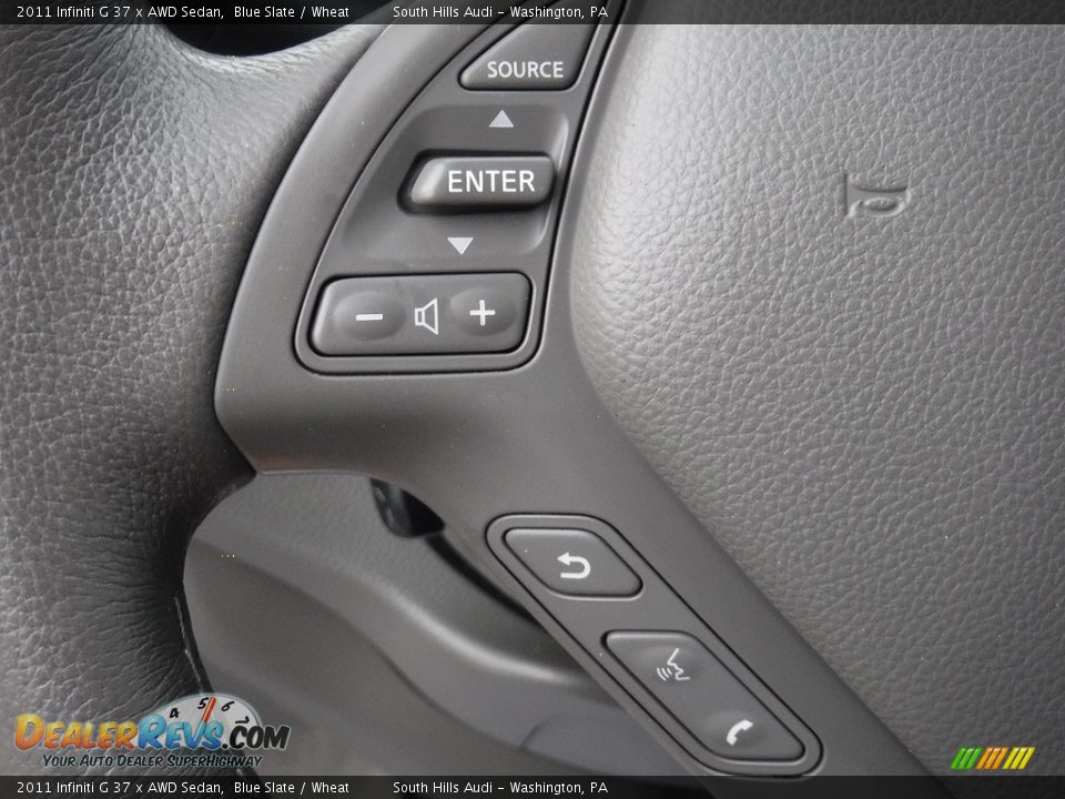 2011 Infiniti G 37 x AWD Sedan Blue Slate / Wheat Photo #24
