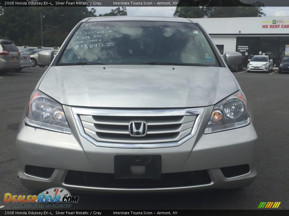 2008 Honda Odyssey EX-L Silver Pearl Metallic / Gray Photo #2