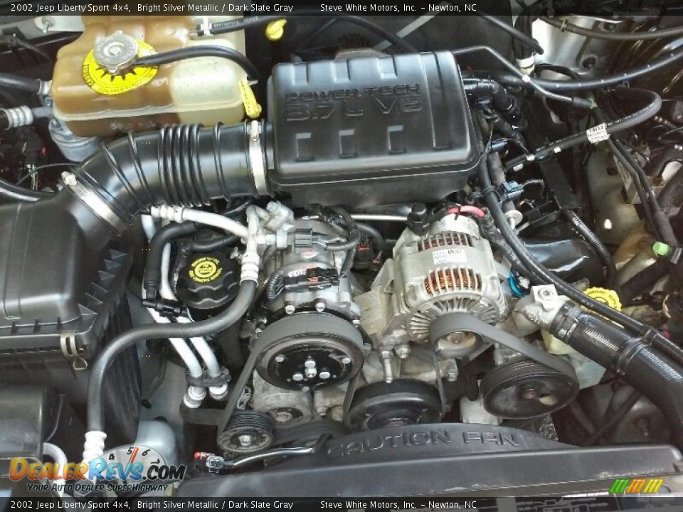 2002 Jeep Liberty Sport 4x4 Bright Silver Metallic / Dark Slate Gray Photo #20