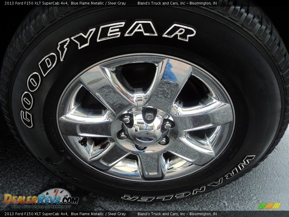 2013 Ford F150 XLT SuperCab 4x4 Blue Flame Metallic / Steel Gray Photo #29