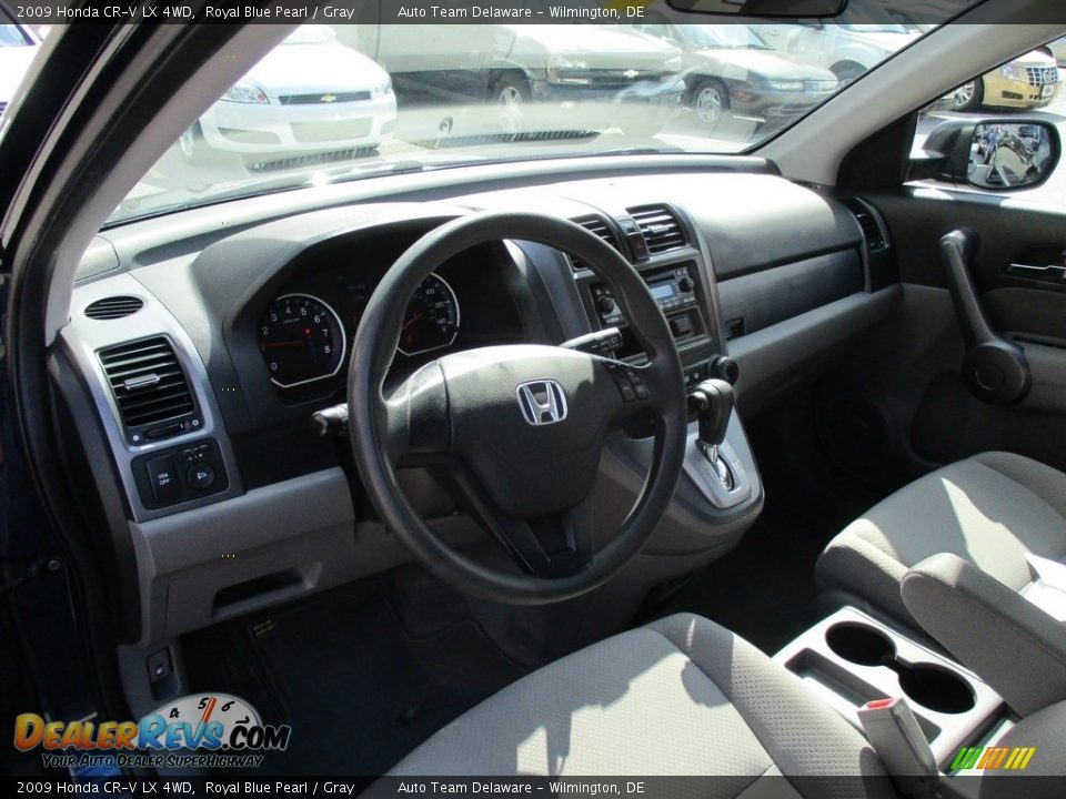 2009 Honda CR-V LX 4WD Royal Blue Pearl / Gray Photo #11