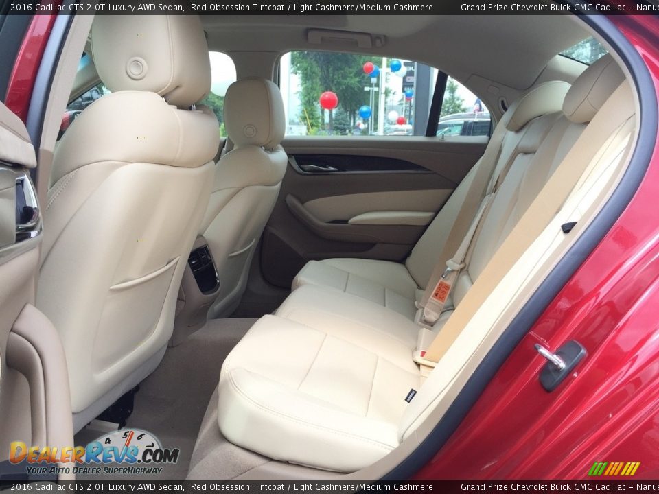 2016 Cadillac CTS 2.0T Luxury AWD Sedan Red Obsession Tintcoat / Light Cashmere/Medium Cashmere Photo #7