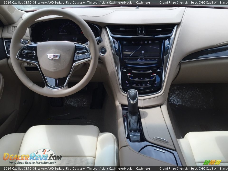 2016 Cadillac CTS 2.0T Luxury AWD Sedan Red Obsession Tintcoat / Light Cashmere/Medium Cashmere Photo #8