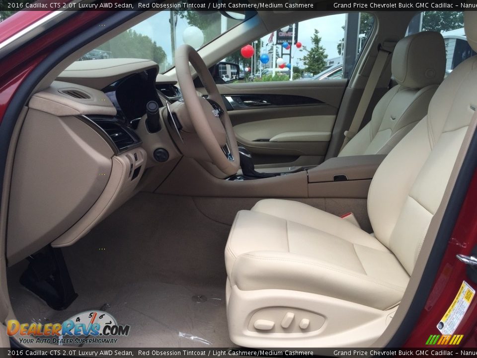 2016 Cadillac CTS 2.0T Luxury AWD Sedan Red Obsession Tintcoat / Light Cashmere/Medium Cashmere Photo #9