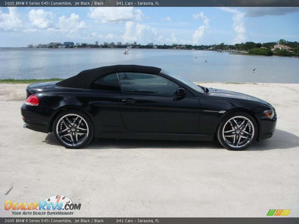 2005 BMW 6 Series 645i Convertible Jet Black / Black Photo #19