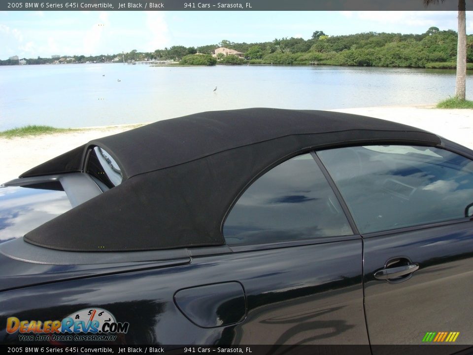 2005 BMW 6 Series 645i Convertible Jet Black / Black Photo #20