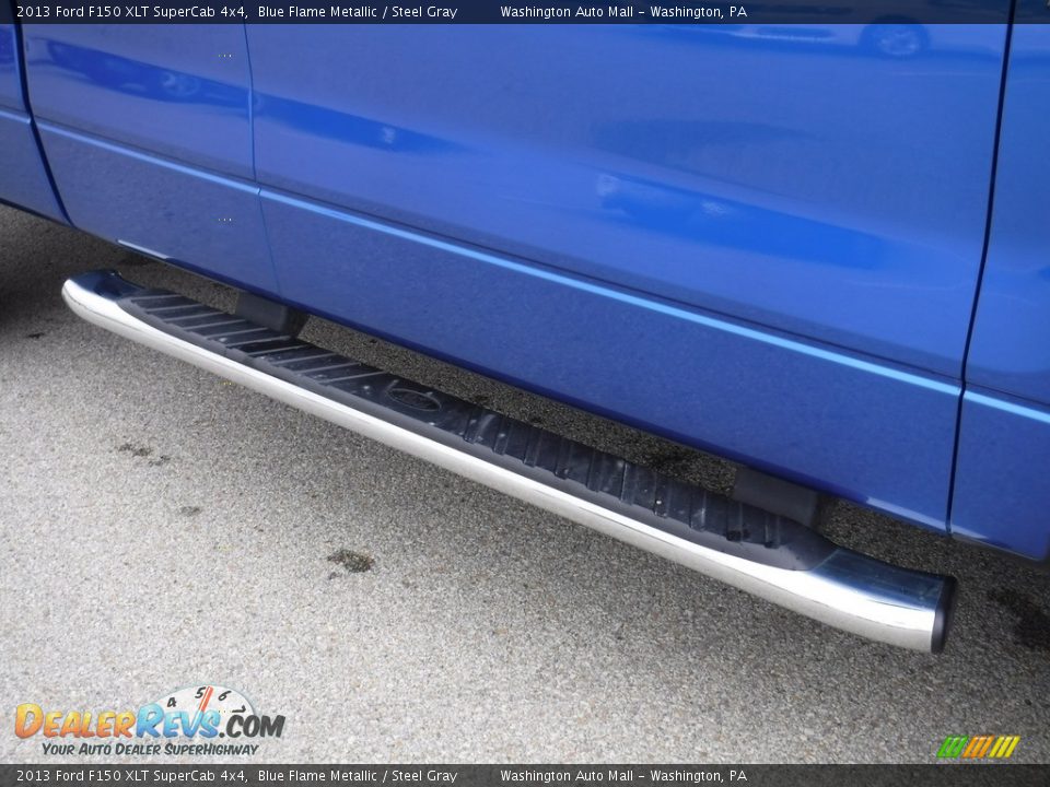 2013 Ford F150 XLT SuperCab 4x4 Blue Flame Metallic / Steel Gray Photo #4