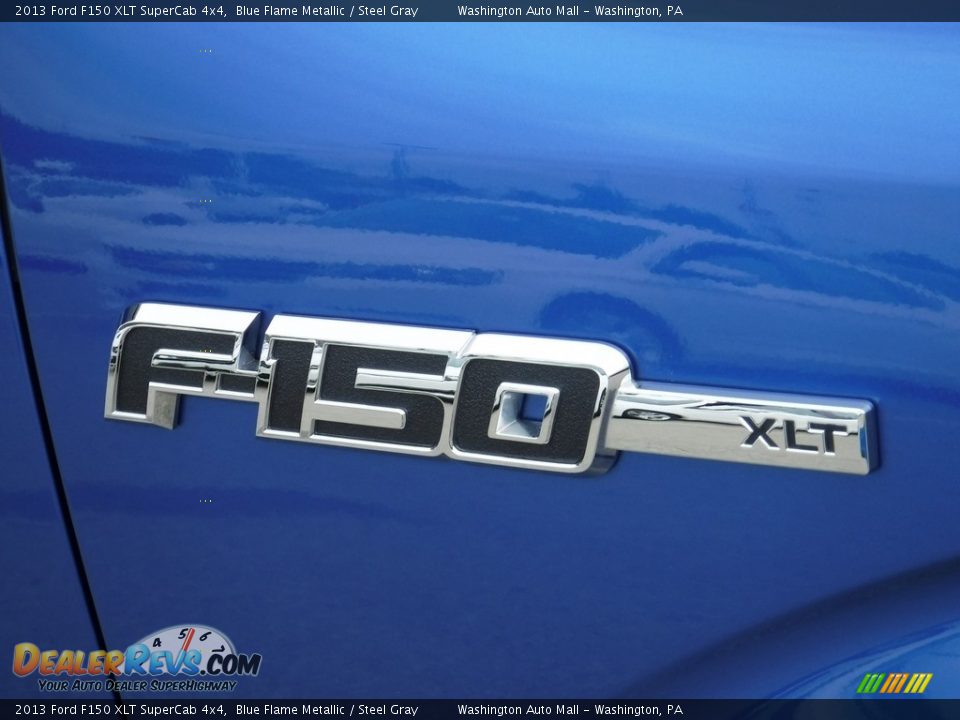 2013 Ford F150 XLT SuperCab 4x4 Blue Flame Metallic / Steel Gray Photo #5