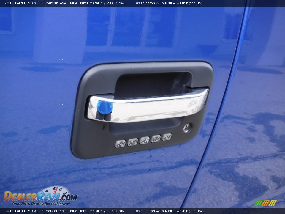 2013 Ford F150 XLT SuperCab 4x4 Blue Flame Metallic / Steel Gray Photo #9