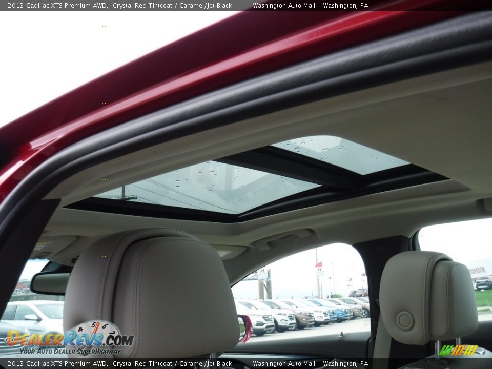 2013 Cadillac XTS Premium AWD Crystal Red Tintcoat / Caramel/Jet Black Photo #13