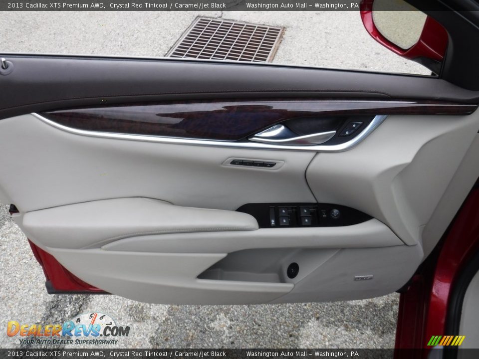 2013 Cadillac XTS Premium AWD Crystal Red Tintcoat / Caramel/Jet Black Photo #15