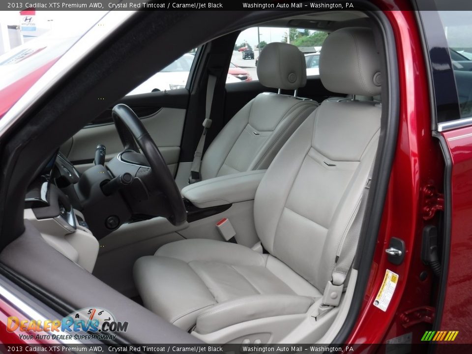 2013 Cadillac XTS Premium AWD Crystal Red Tintcoat / Caramel/Jet Black Photo #17