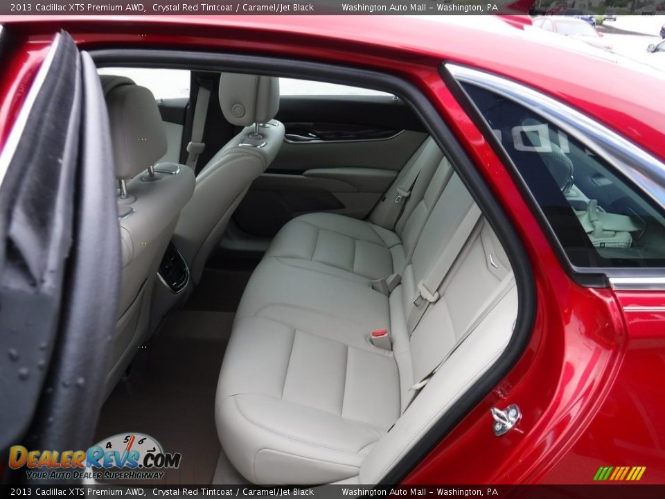 2013 Cadillac XTS Premium AWD Crystal Red Tintcoat / Caramel/Jet Black Photo #26