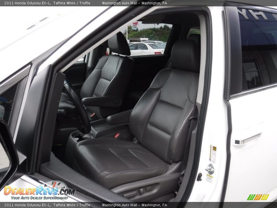 2011 Honda Odyssey EX-L Taffeta White / Truffle Photo #14